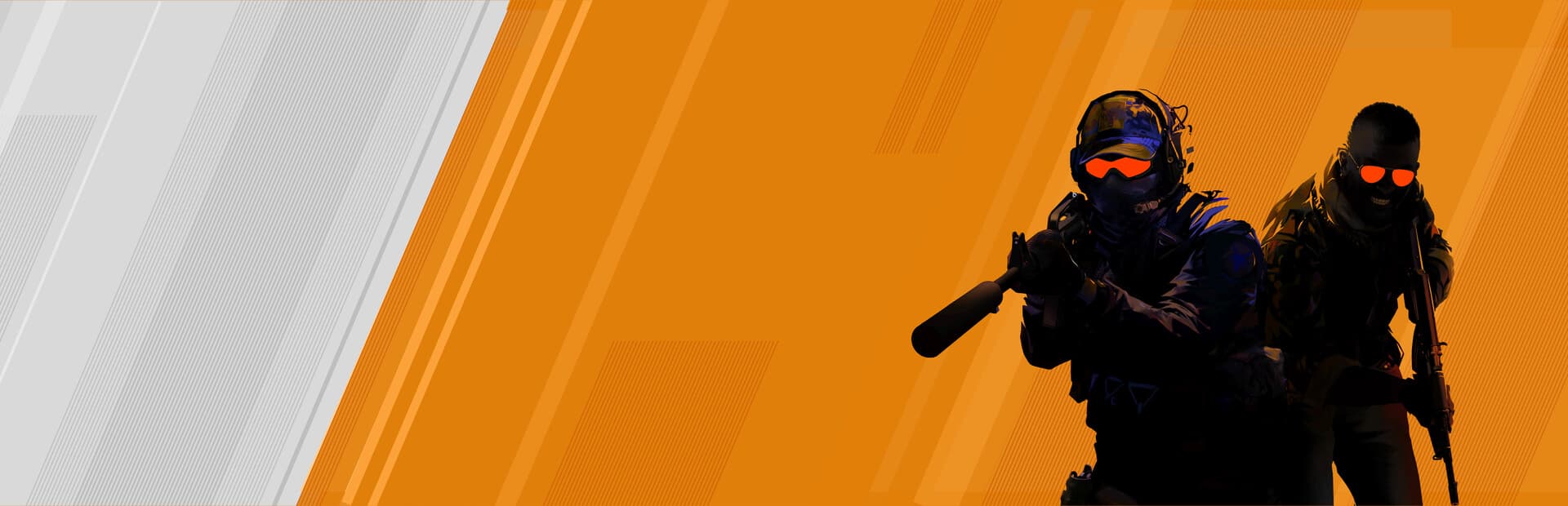 Counter-Strike 2 operators against orange and white artwork